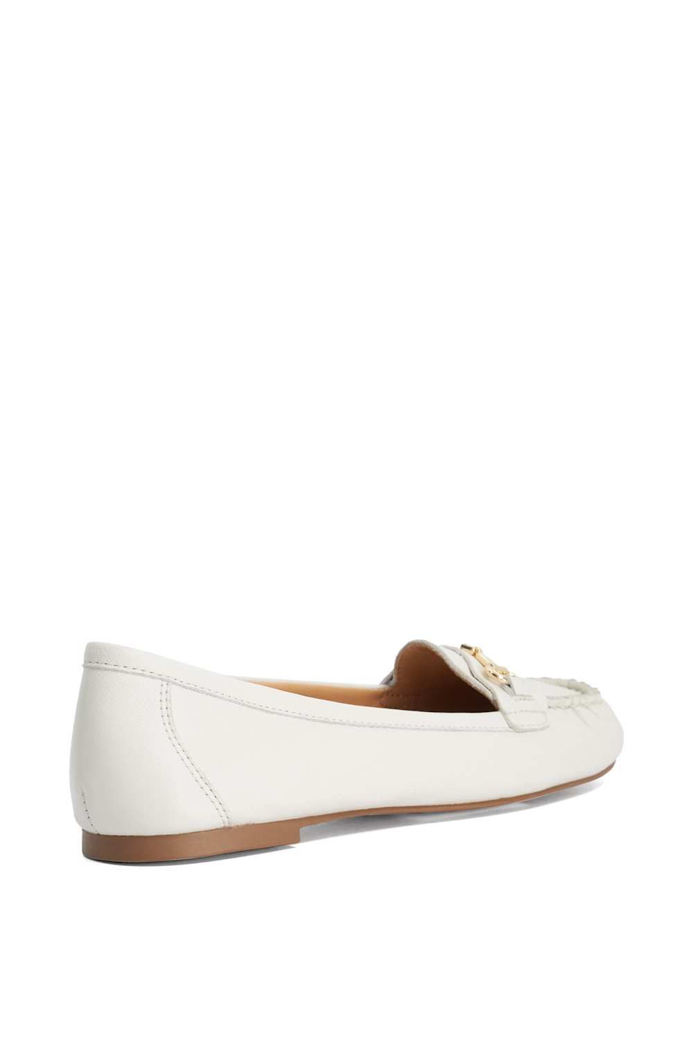 Dune London Women's 'Guno' Leather Loafers in White