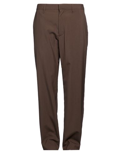 Man Pants Chocolate brown Size 31 Wool, Polyester