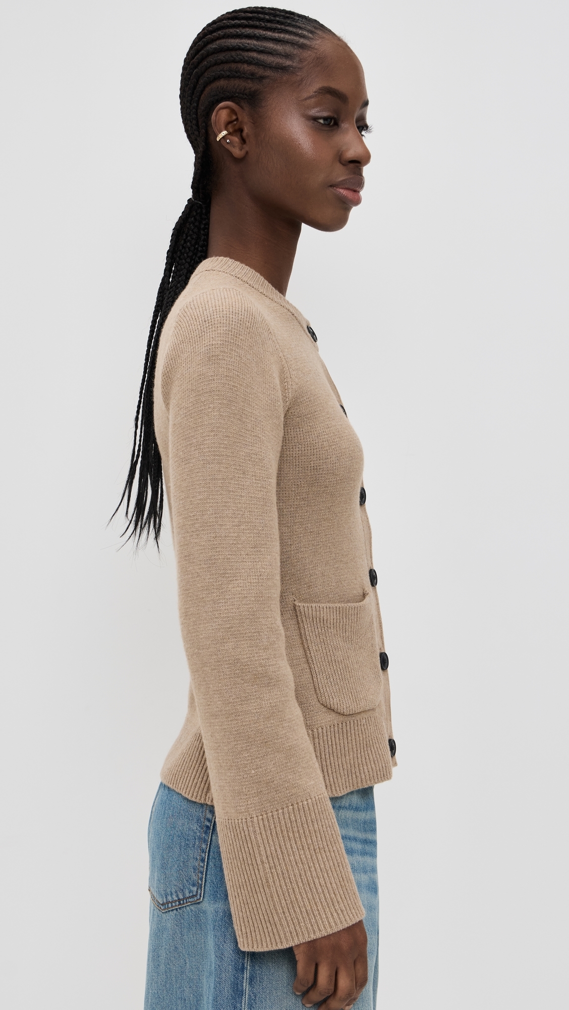Dani Cinched Waist Cardigan Toasted Wheat