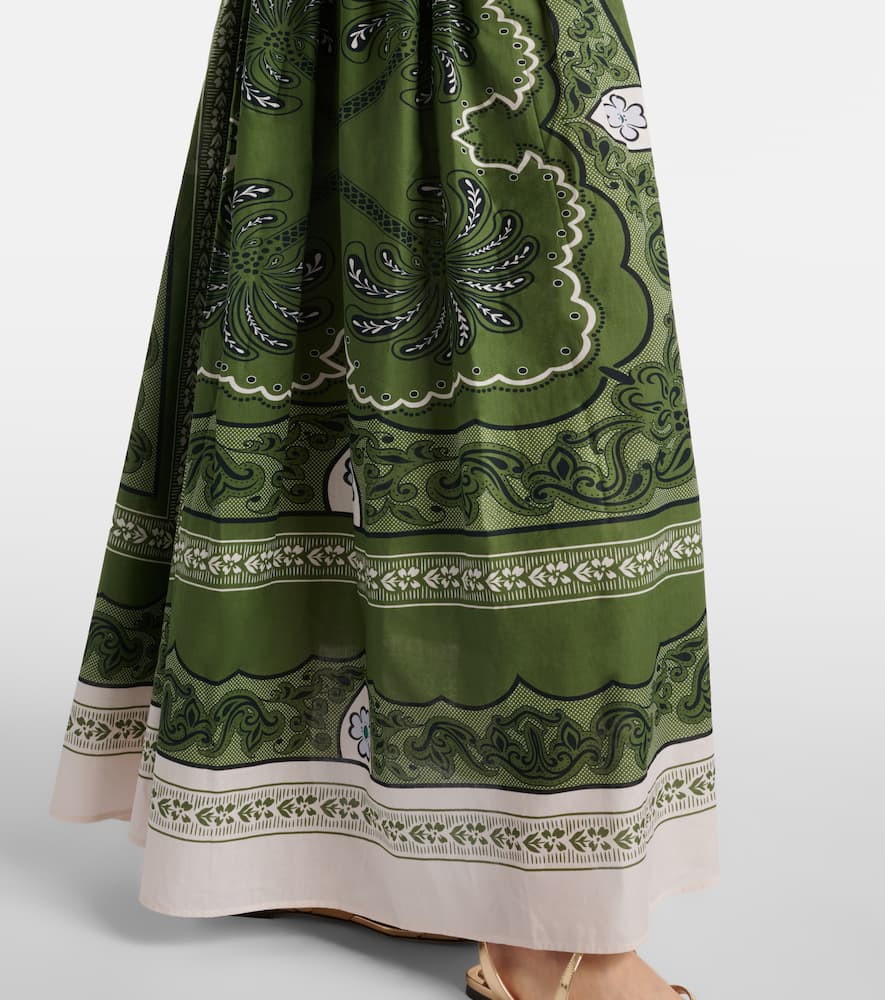 Viviana printed cotton muslin maxi dress