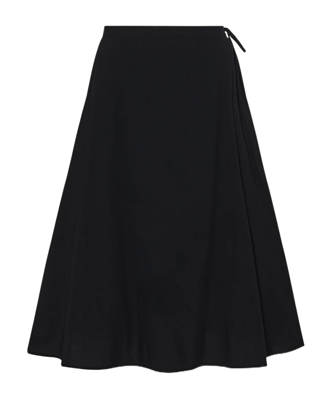 Drawstring pleated skirt