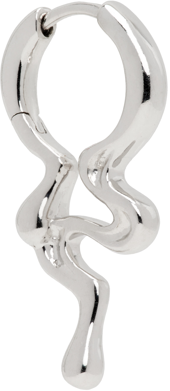 Maria Black Silver Maya Huggie Single Earring