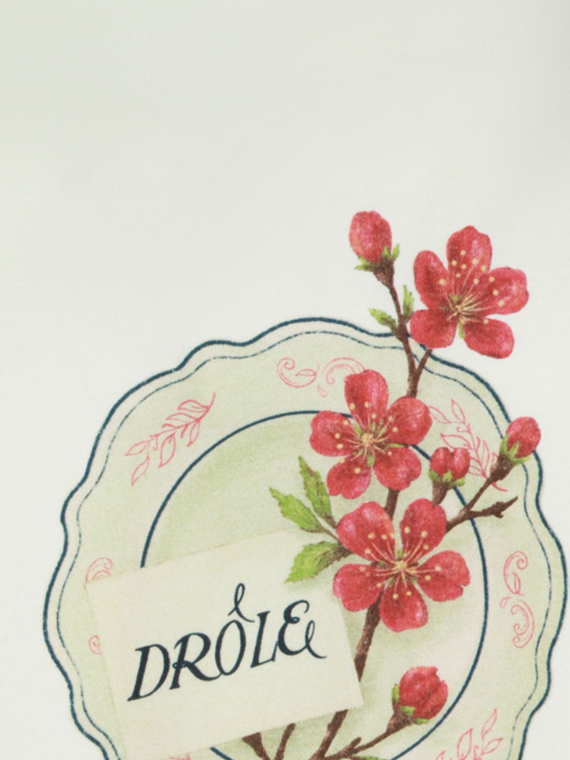 Cotton T-shirt with Graphic Print and Vintage Logo