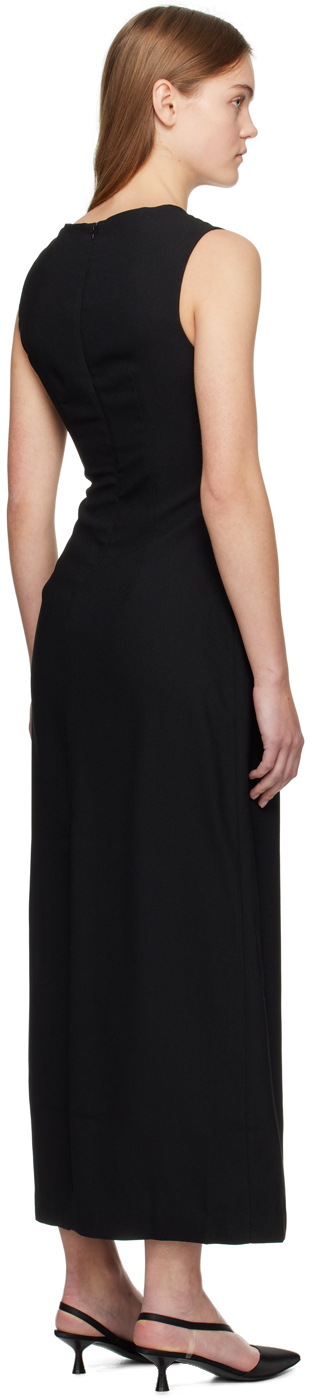 WYNN HAMLYN Black Ella Midi Dress