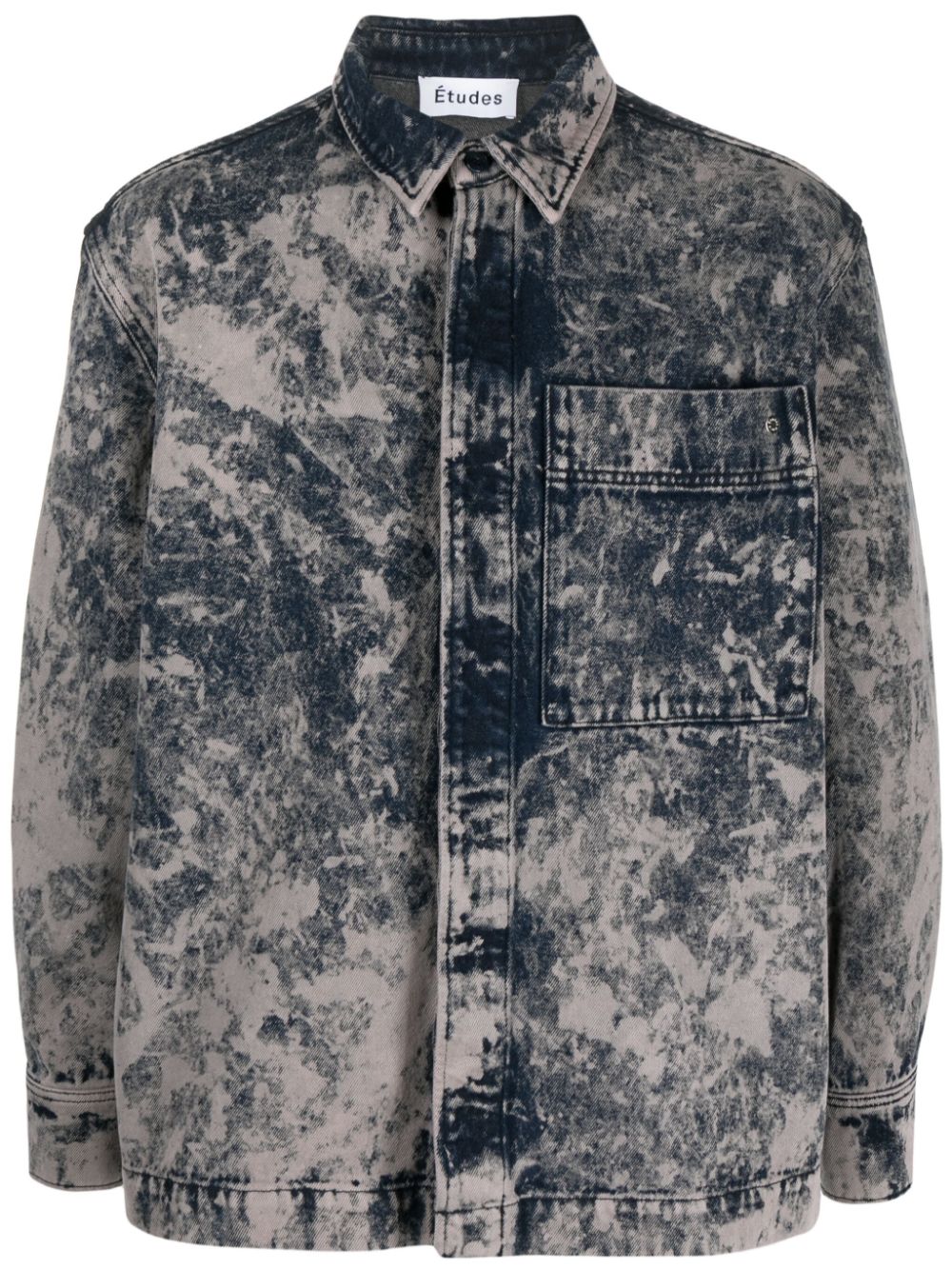 Organic cotton denim shirt - Grey