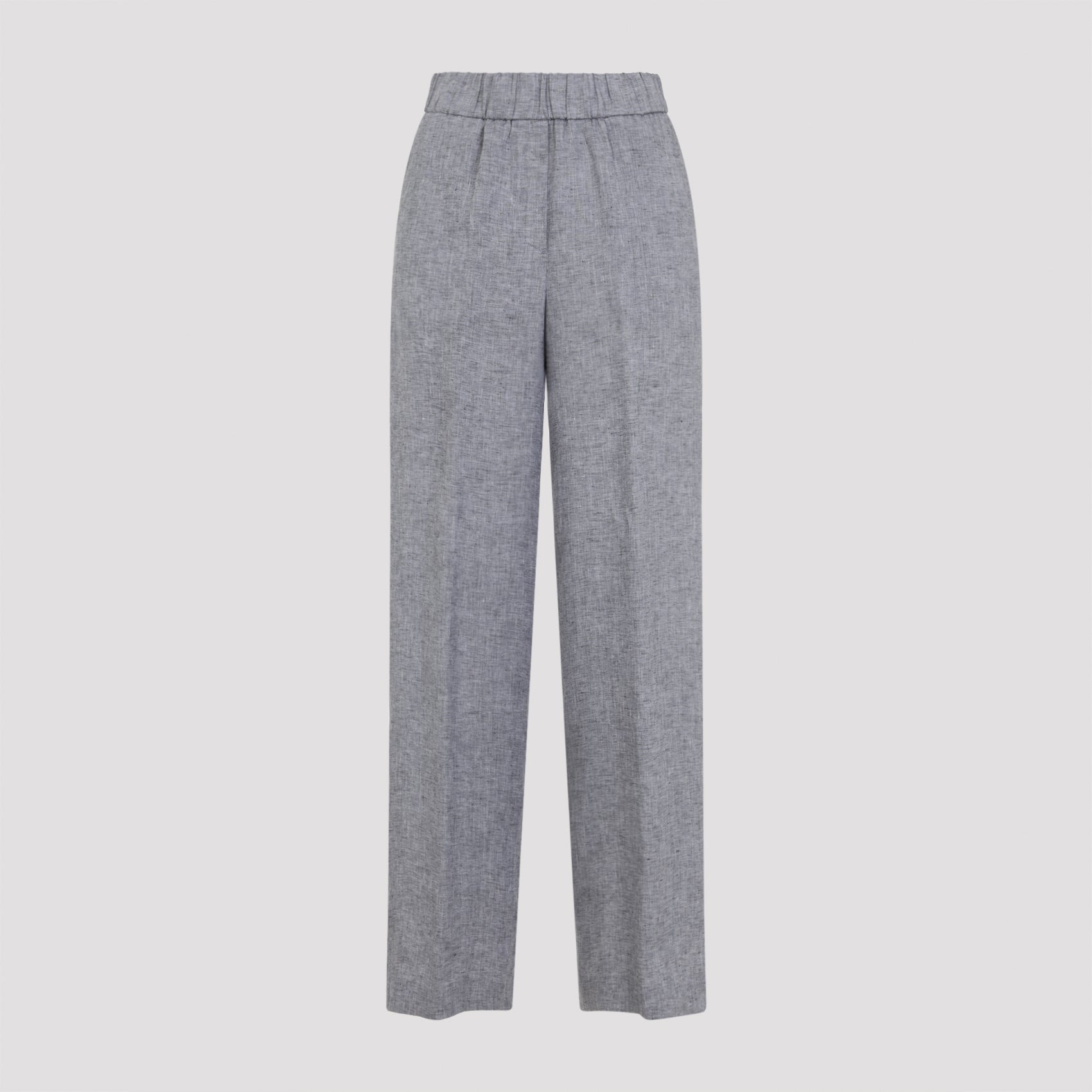 Lightweight Pure Linen Canvas Trousers