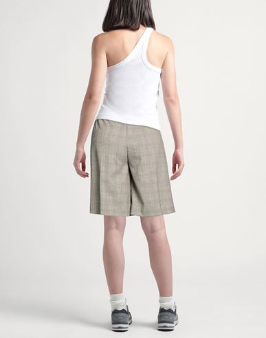 Pièce. Woman Shorts & Bermuda Shorts Grey Size 6 Wool