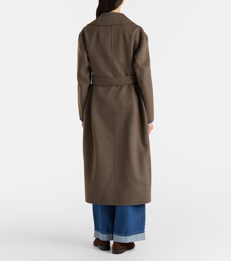 Luna virgin wool wrap coat