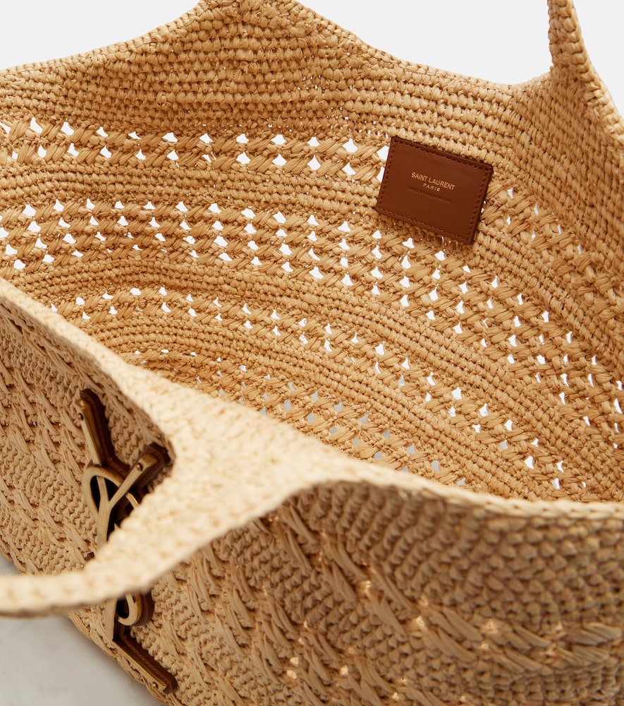 Icare Medium raffia tote bag
