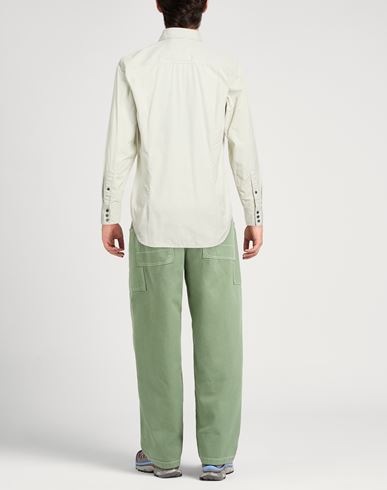 Man Shirt Light green Size L Cotton, Recycled cotton
