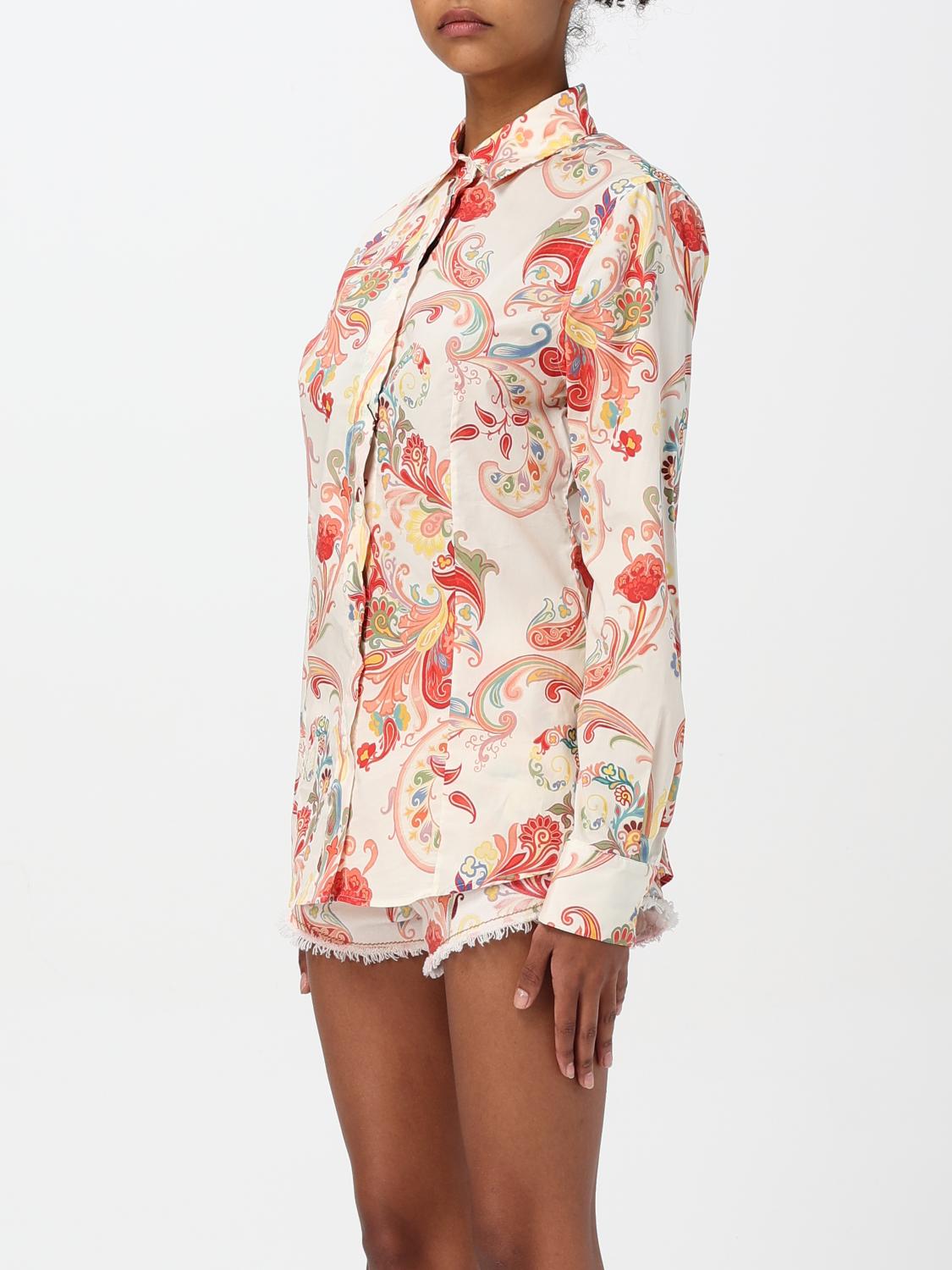Paisley-print cotton-poplin shirt - White