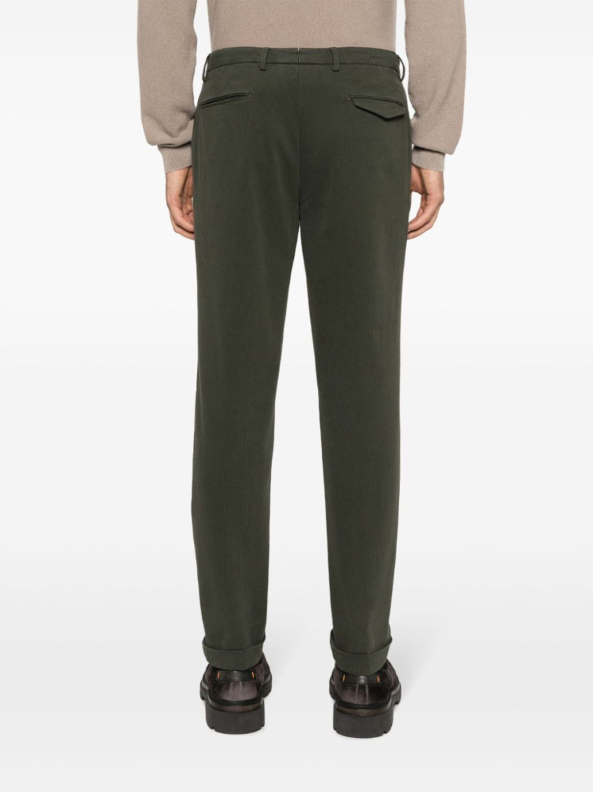 Olive Cotton Trousers