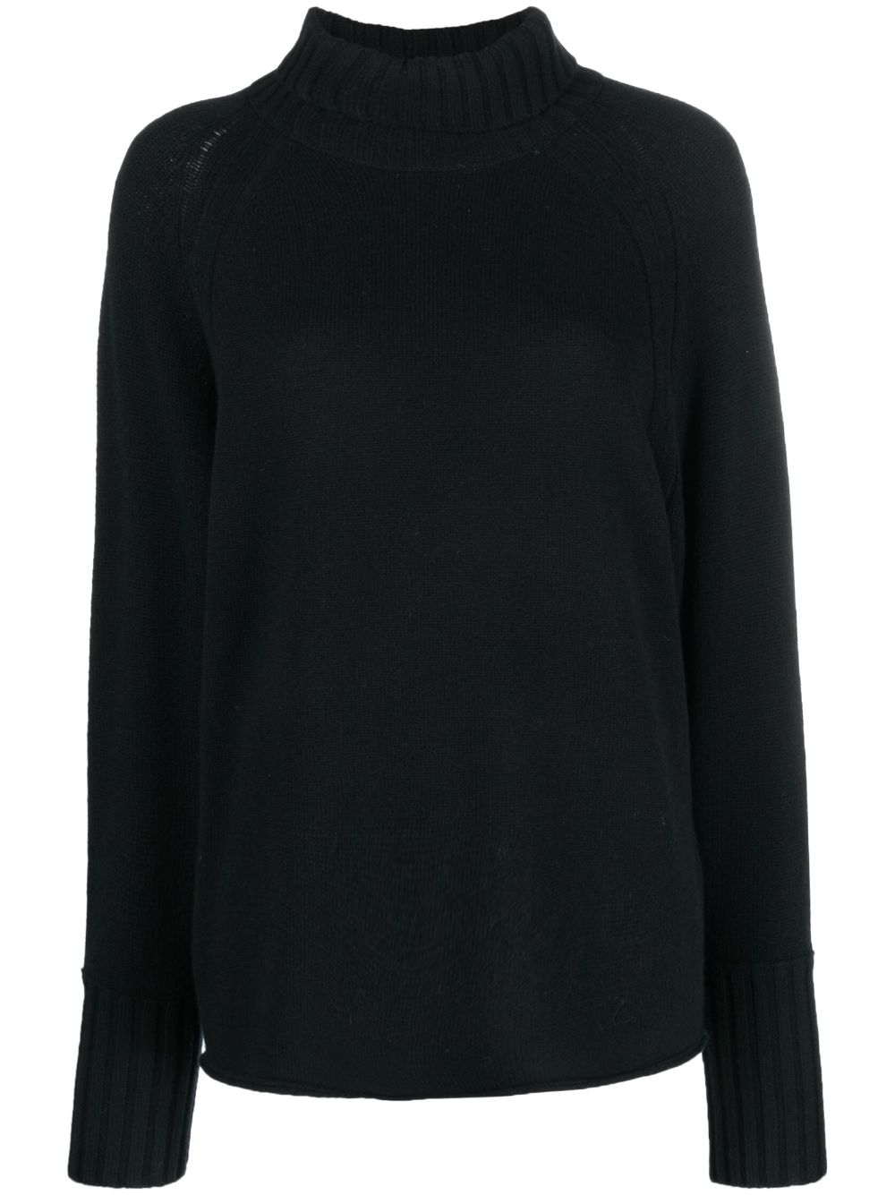 Roll-neck wool-cashmere jumper - Neutrals
