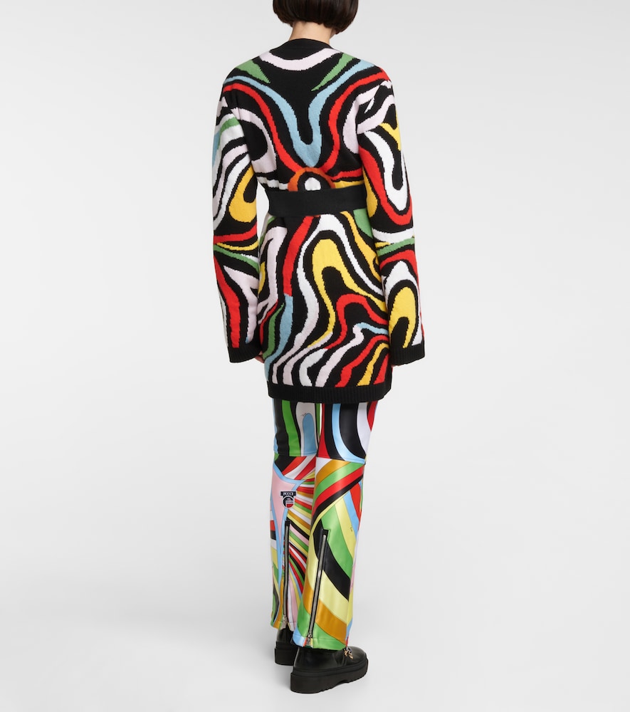 X Fusalp intarsia wool cardigan