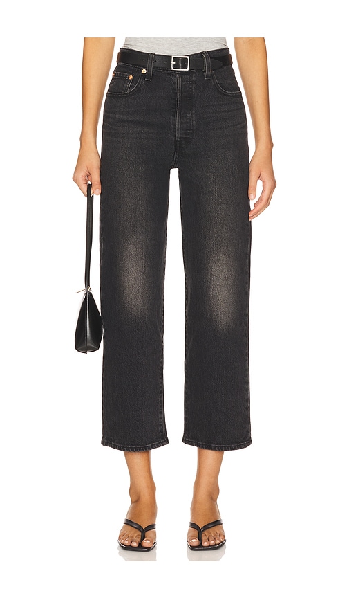 LEVI'S Ribcage Straight Ankle Jeans in Black. 24. Also , 26, 27, 28, 29, 30