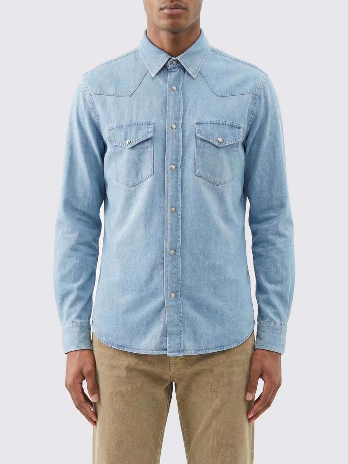 Denim Chambray Western Shirt