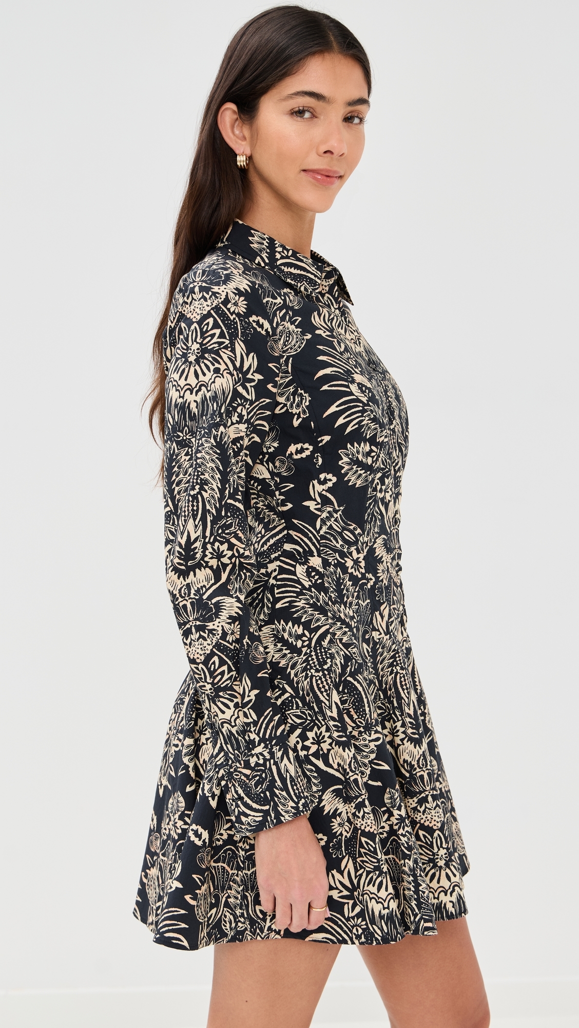 Taliah Dress Noir Flora