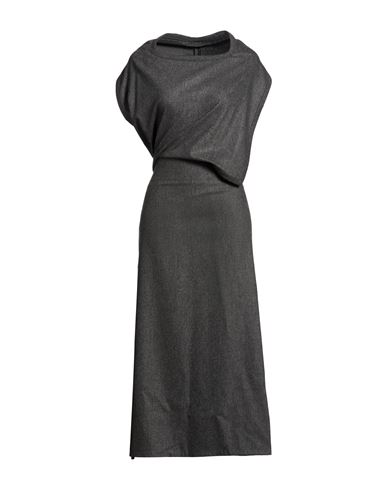 Woman Maxi dress Grey Size 4 Virgin Wool, Cashmere, Elastane
