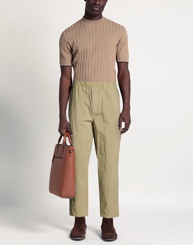 Man Pants Khaki Size S Cotton, Elastane