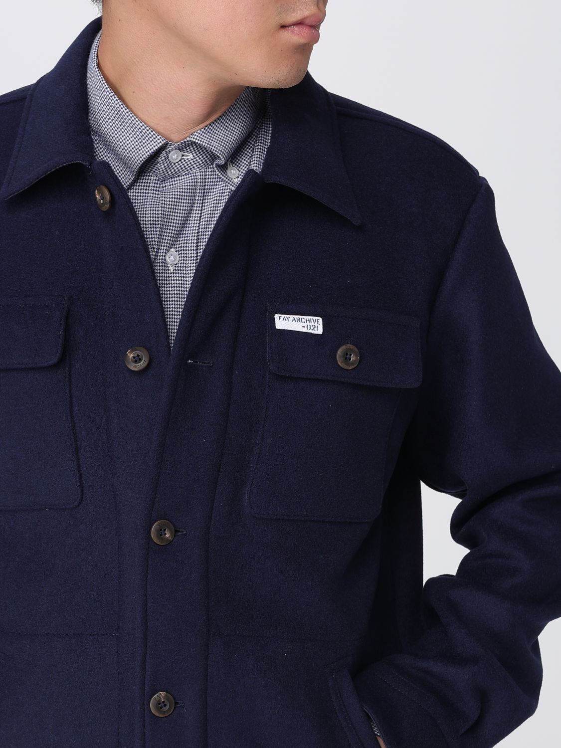 Jacket Men color Blue