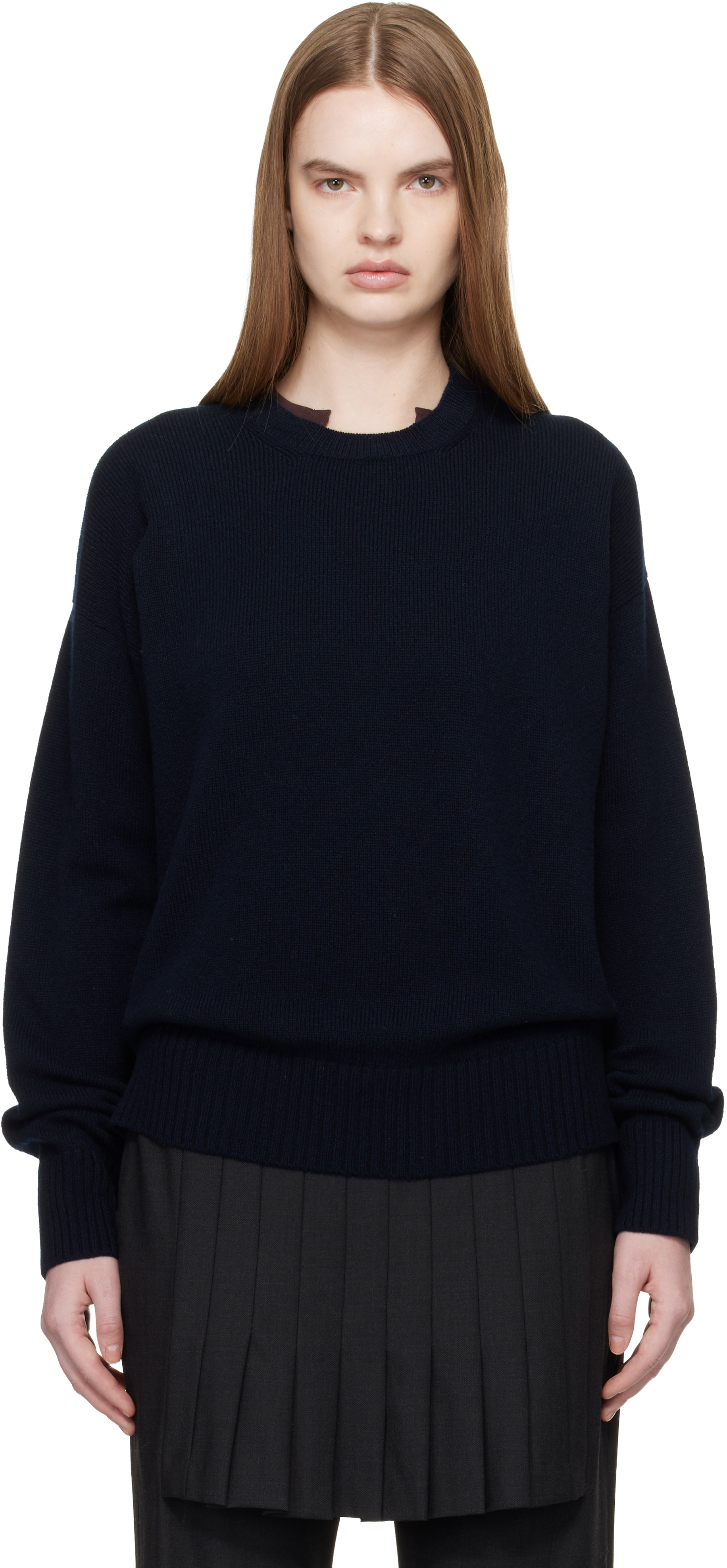 Navy Innes Slouch Sweater