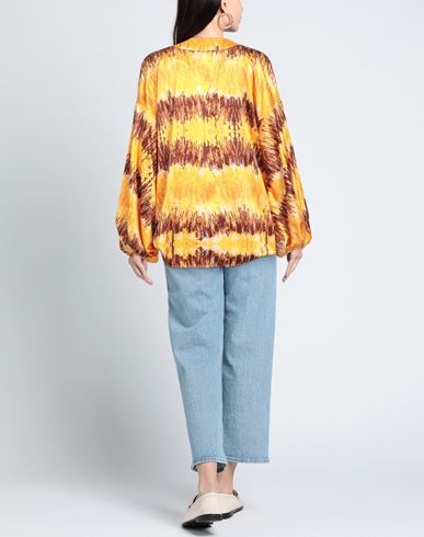 Olla Parég Woman Top Yellow Size 6 Polyester, Elastane