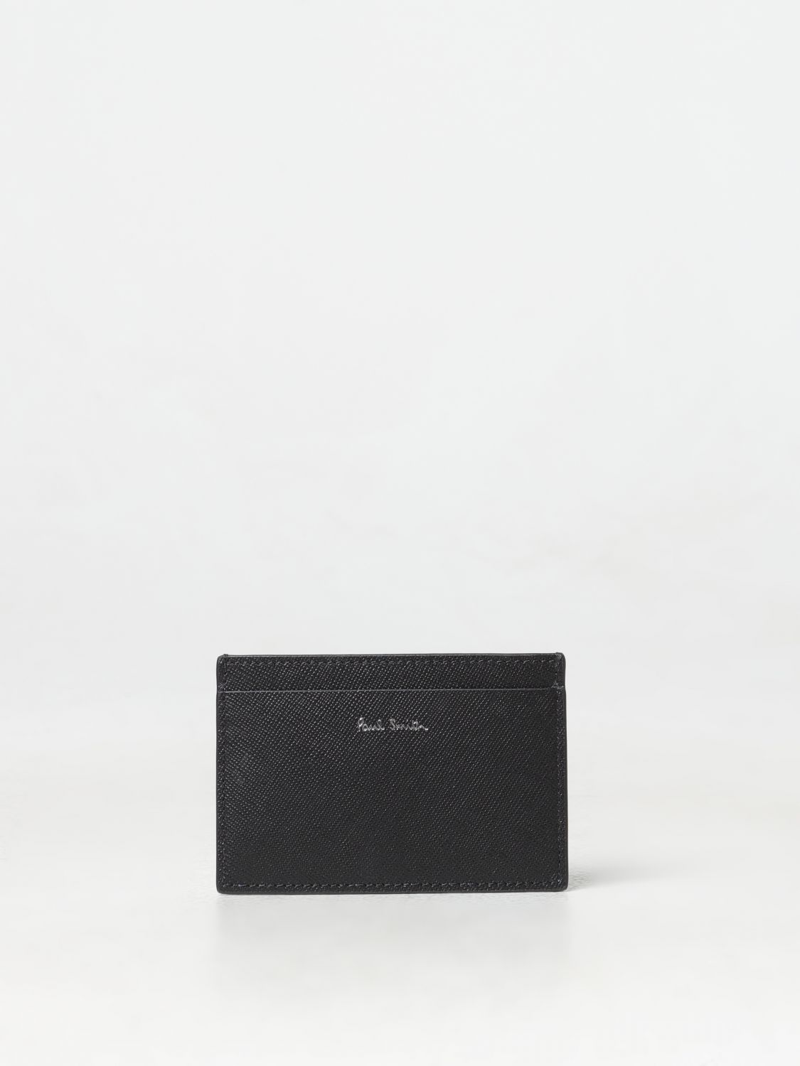 Stripe Balloon Mount Fuji-print card holder - Black