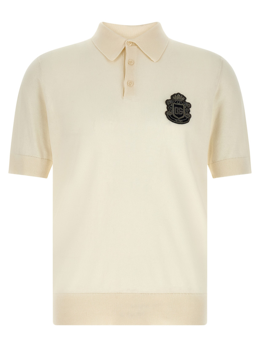 Dolce&Gabbana - dg logo patch polo shirt short sleeve