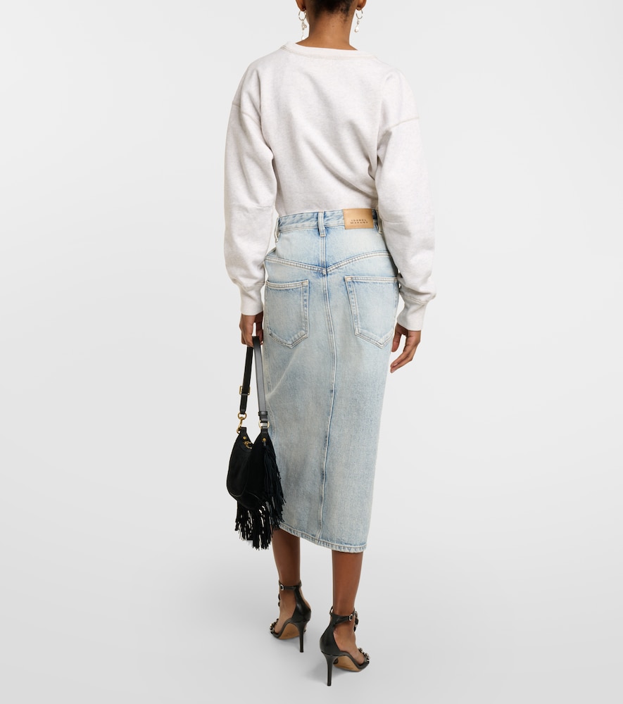 Vandy denim midi skirt