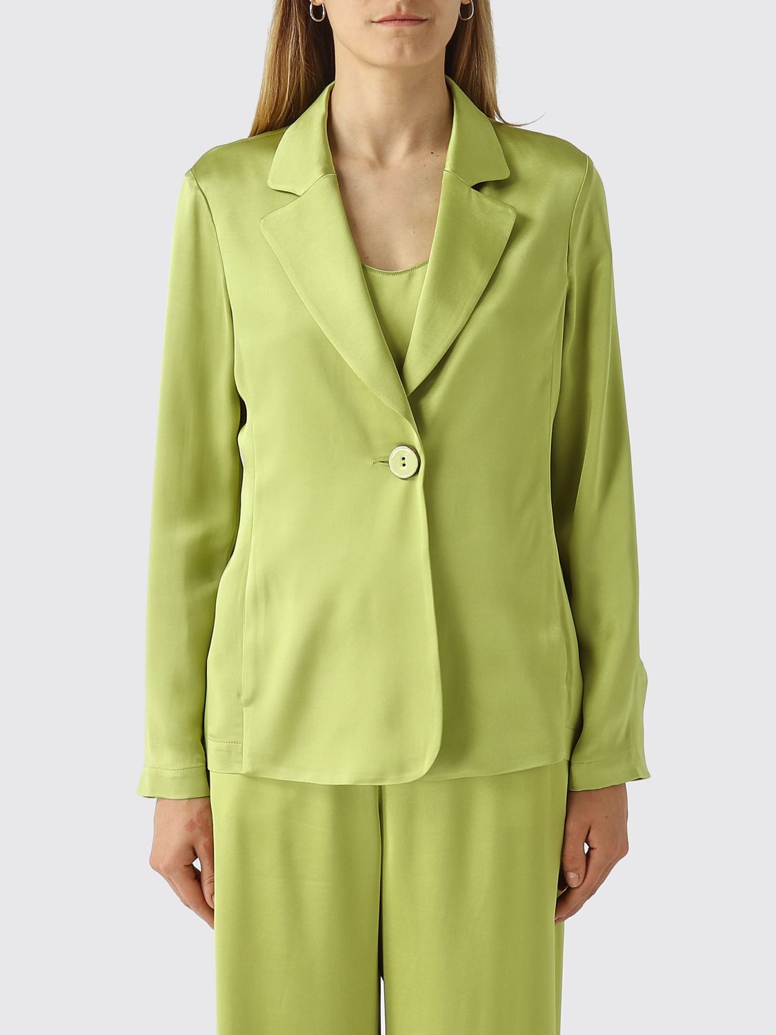 Blazer Woman color Green