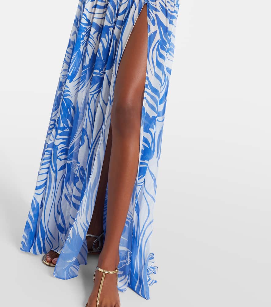 Jaimee high-rise printed maxi skirt