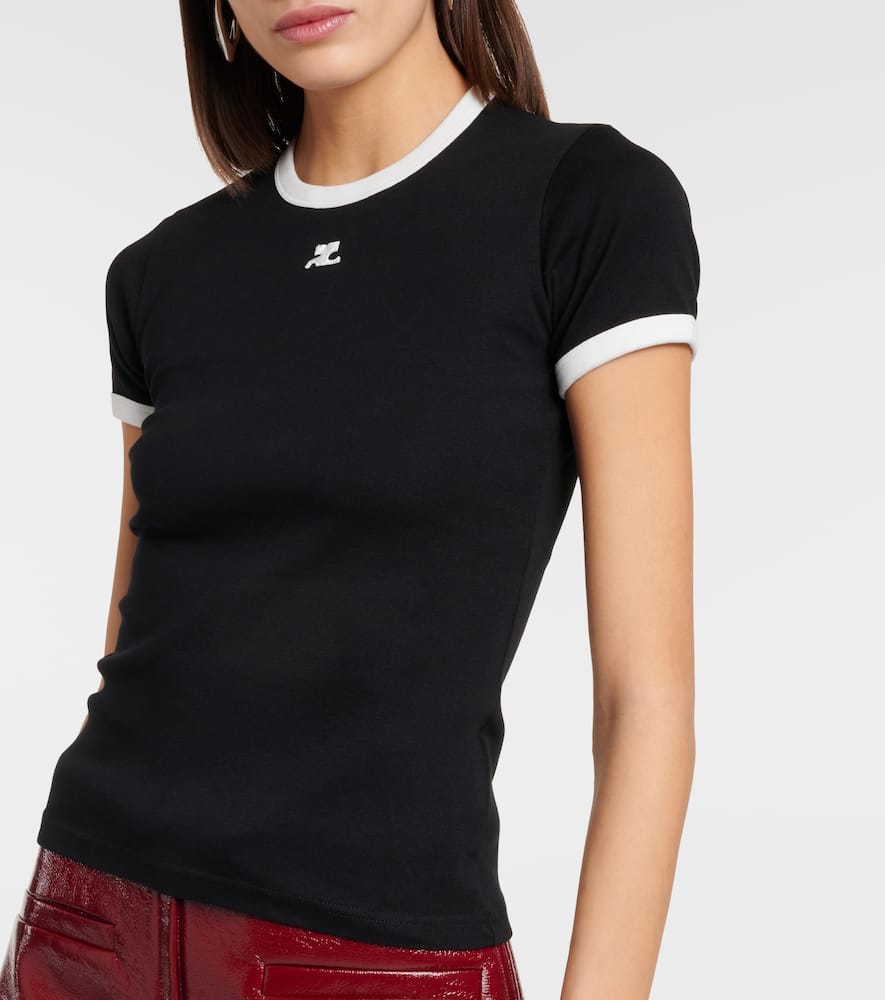 Courrèges Logo cotton jersey T-shirt
