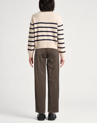 Woman Pants Khaki Size 8 Cotton, Elastane