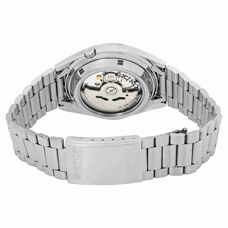Series 5 Automatic White Grid Dial Mens Watch SNXF05