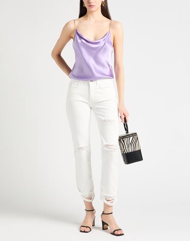 Relish Woman Jeans White Size 25 Cotton, Elastane