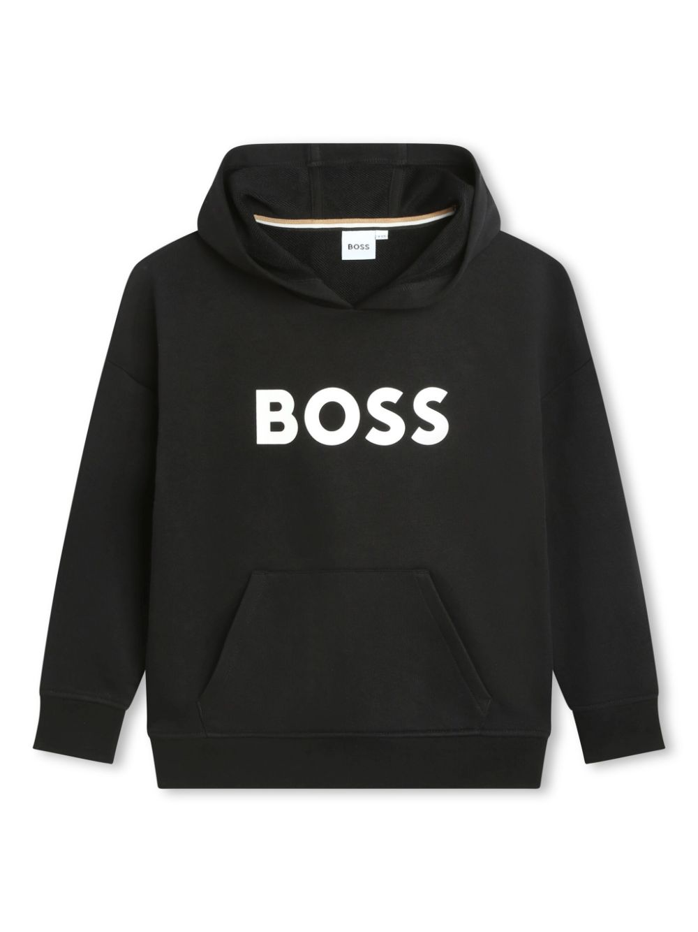 Logo-print cotton-blend hoodie - Black