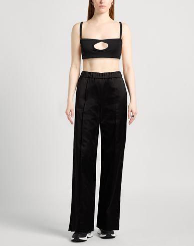 Woman Top Black Size 6 Polyester, Elastane