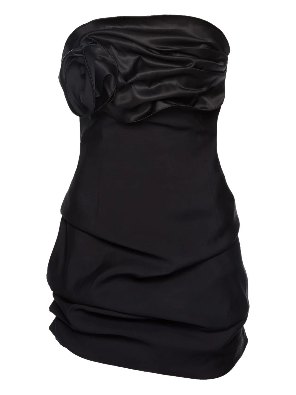 Magda Butrym strapless ruched minidress - Black