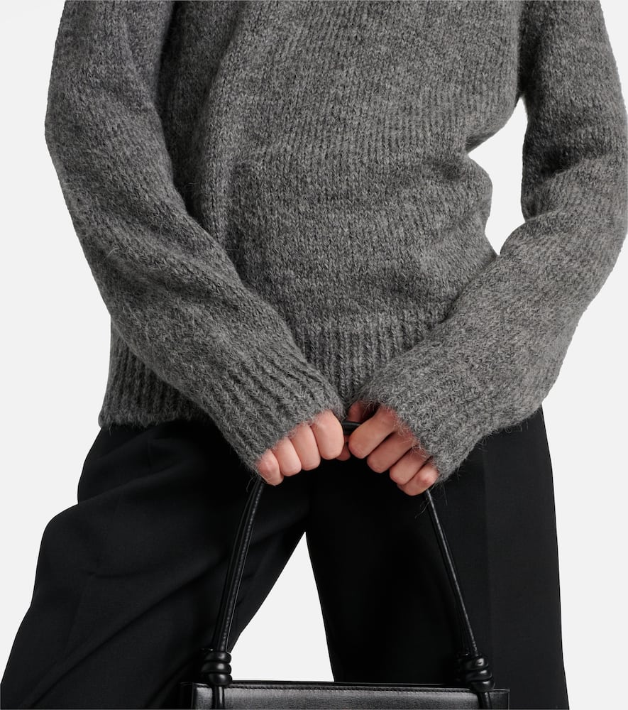 Oversized alpaca and wool-blend sweater