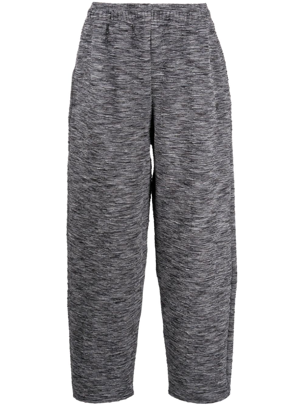 Mélange-effect track pants - Grey