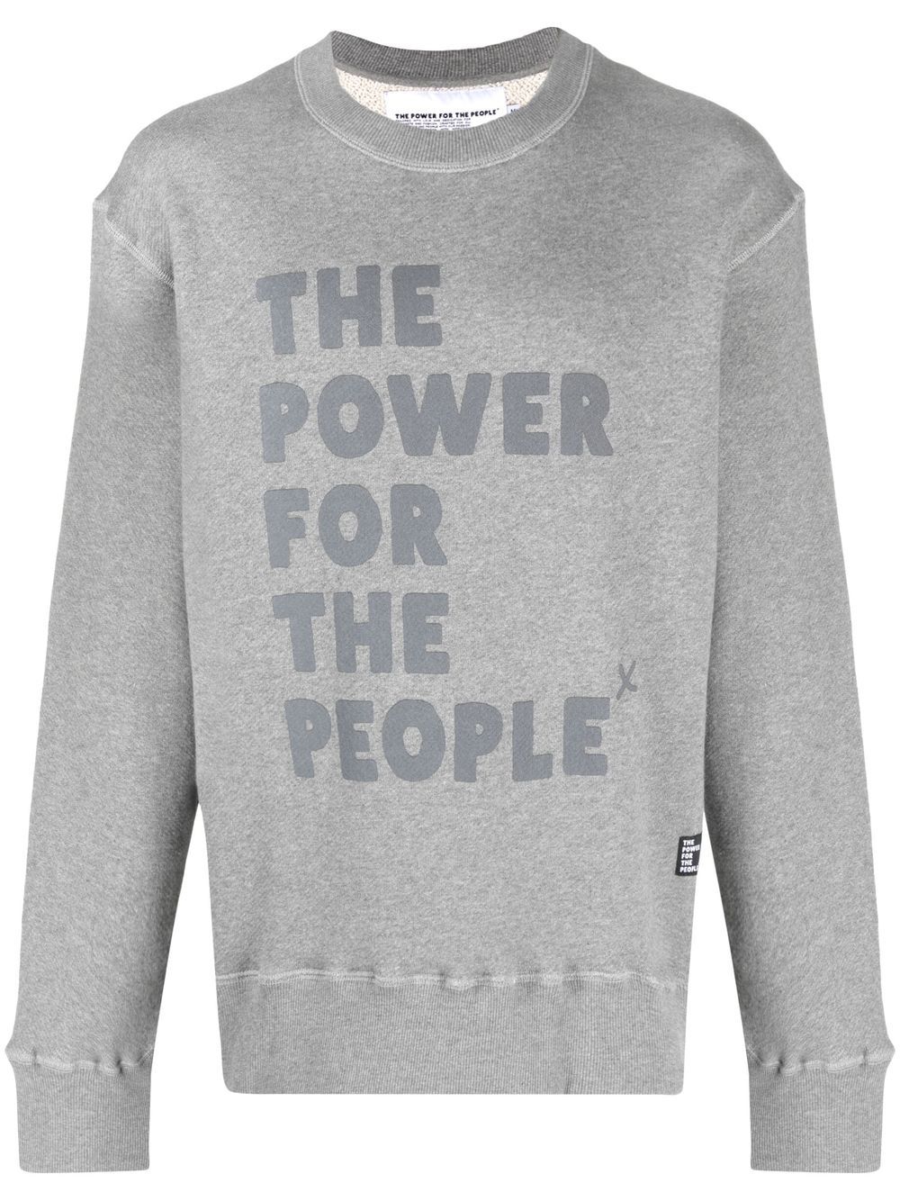 Logo-print organic-cotton sweatshirt - Grey