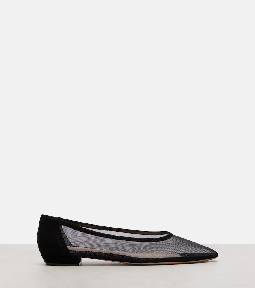 Gianvito Rossi Sheer organza ballet flats