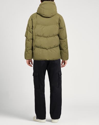 Man Puffer Military green Size 42 Polyamide