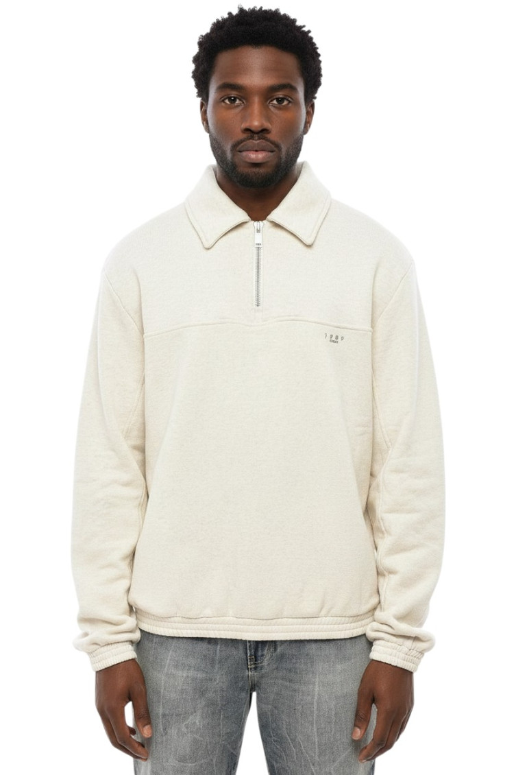 Melange Sand Cotton Sweatshirt