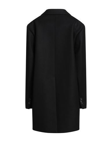 Woman Coat Black Size 10 Virgin Wool, Polyamide, Elastane