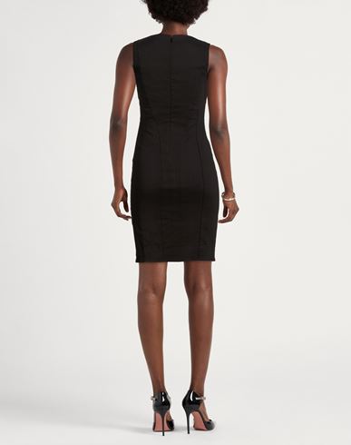 Woman Mini dress Black Size 0 Linen, Viscose, Elastane
