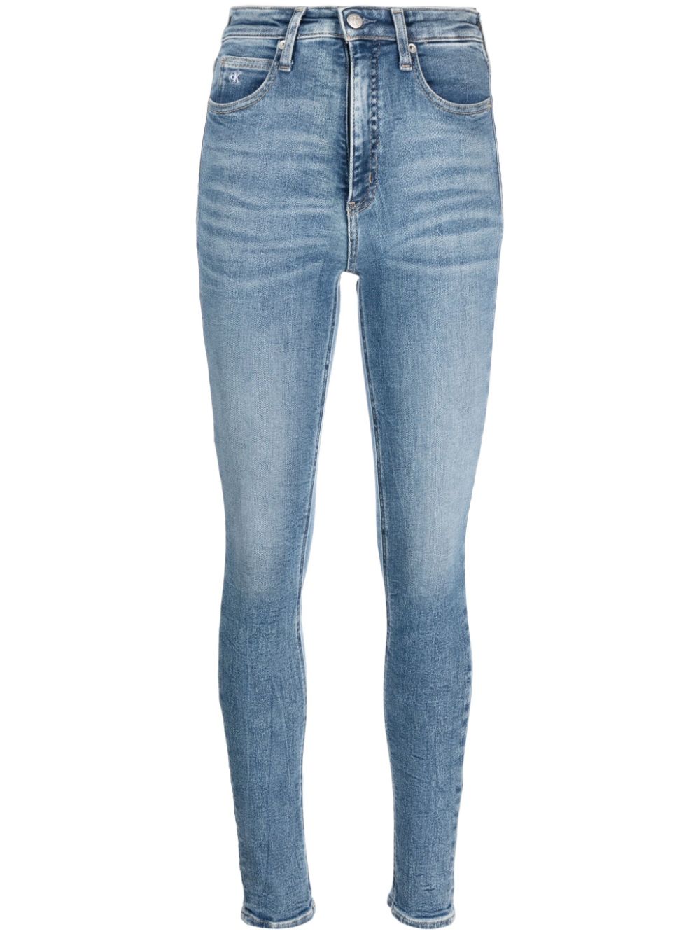 High-rise skinny jeans - Blue