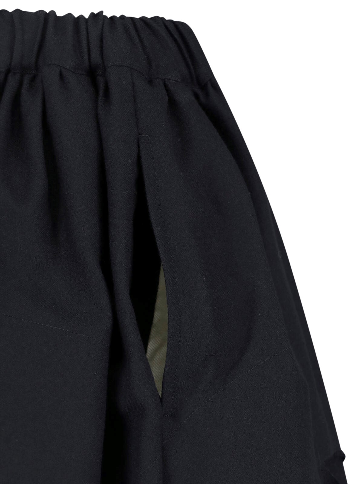 Gathered Midi Skirt