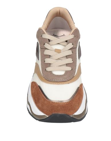 Voile Blanche Woman Sneakers Off white Size 6 Leather, Textile fibers