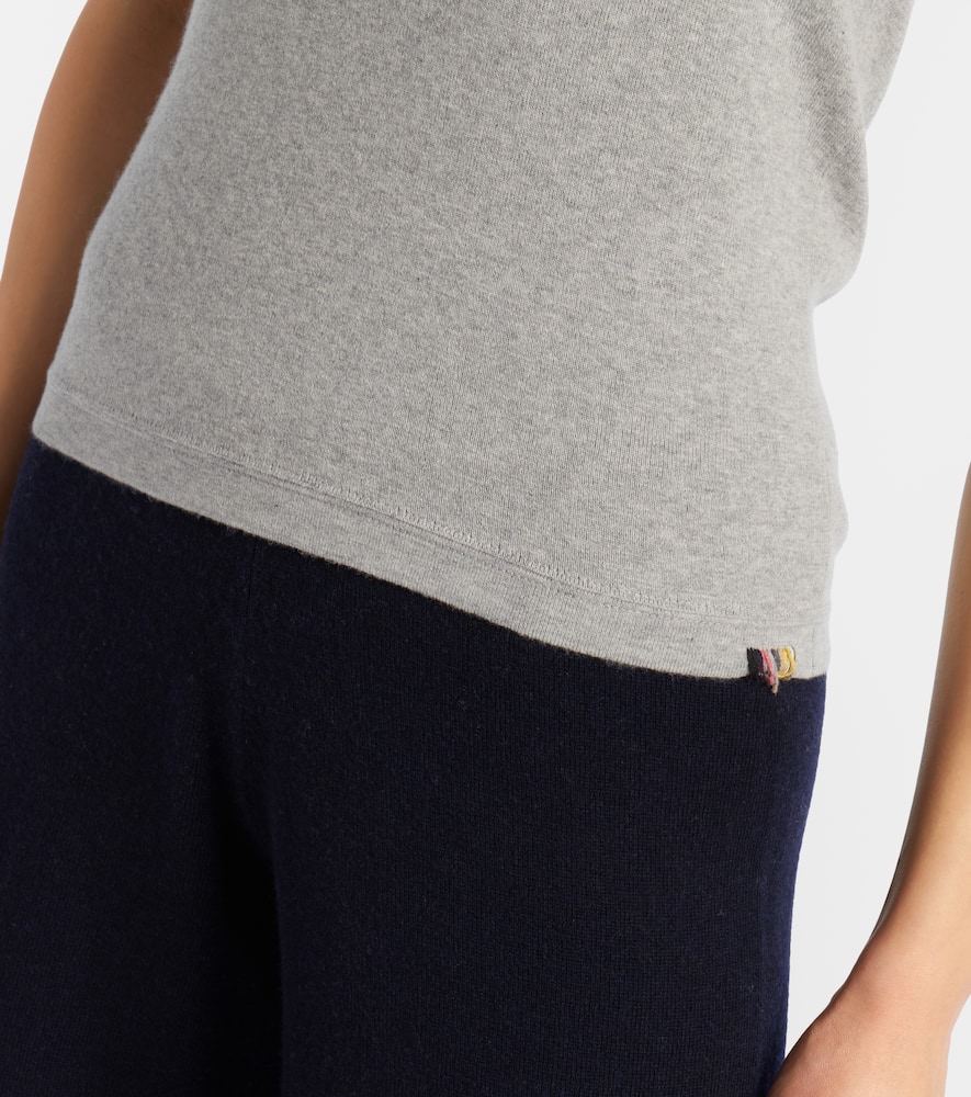 Jerry cotton and cashmere jersey top